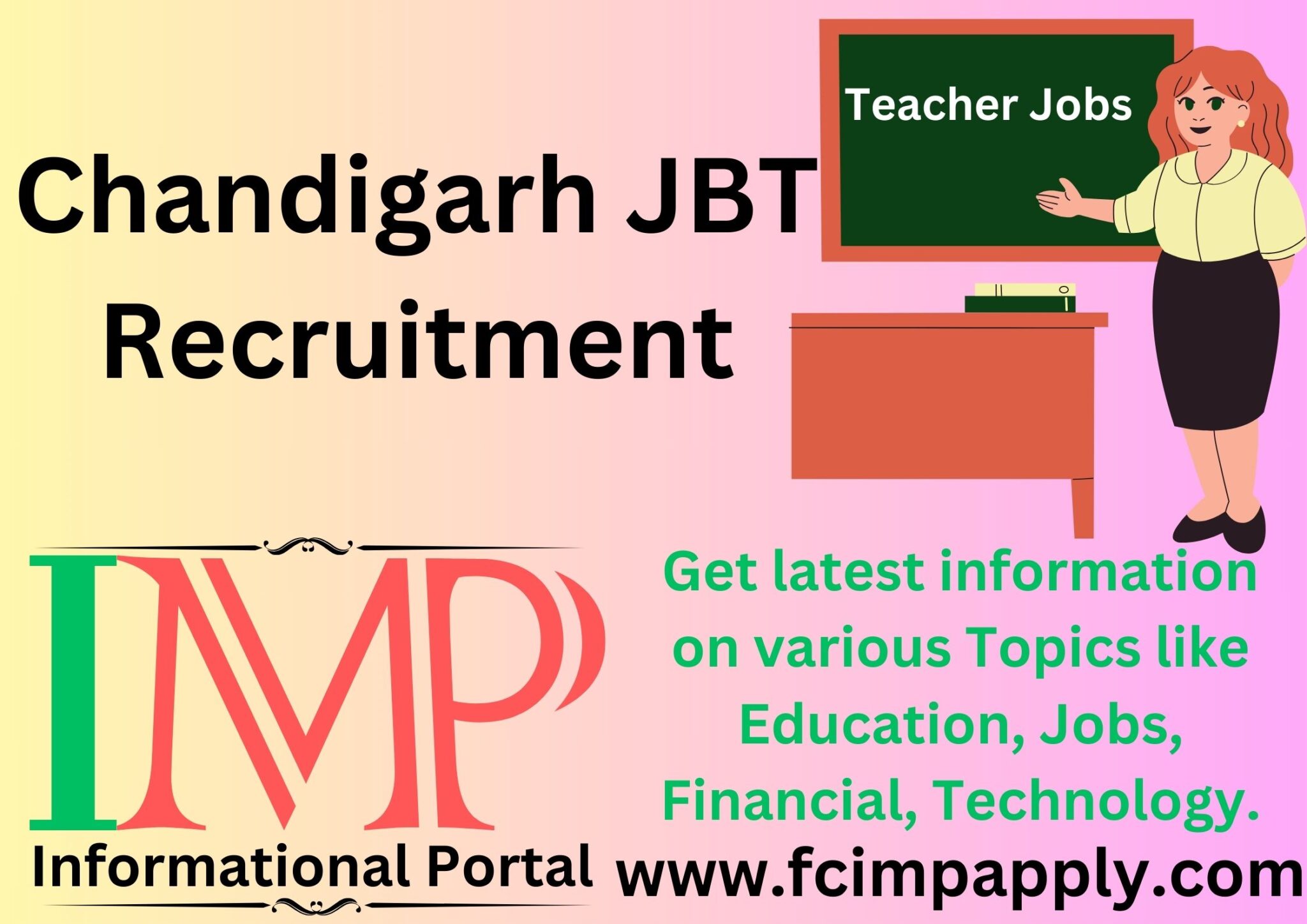 Chandigarh JBT Recruitment 2024 Form {396 Vacancies} Apply Online Link